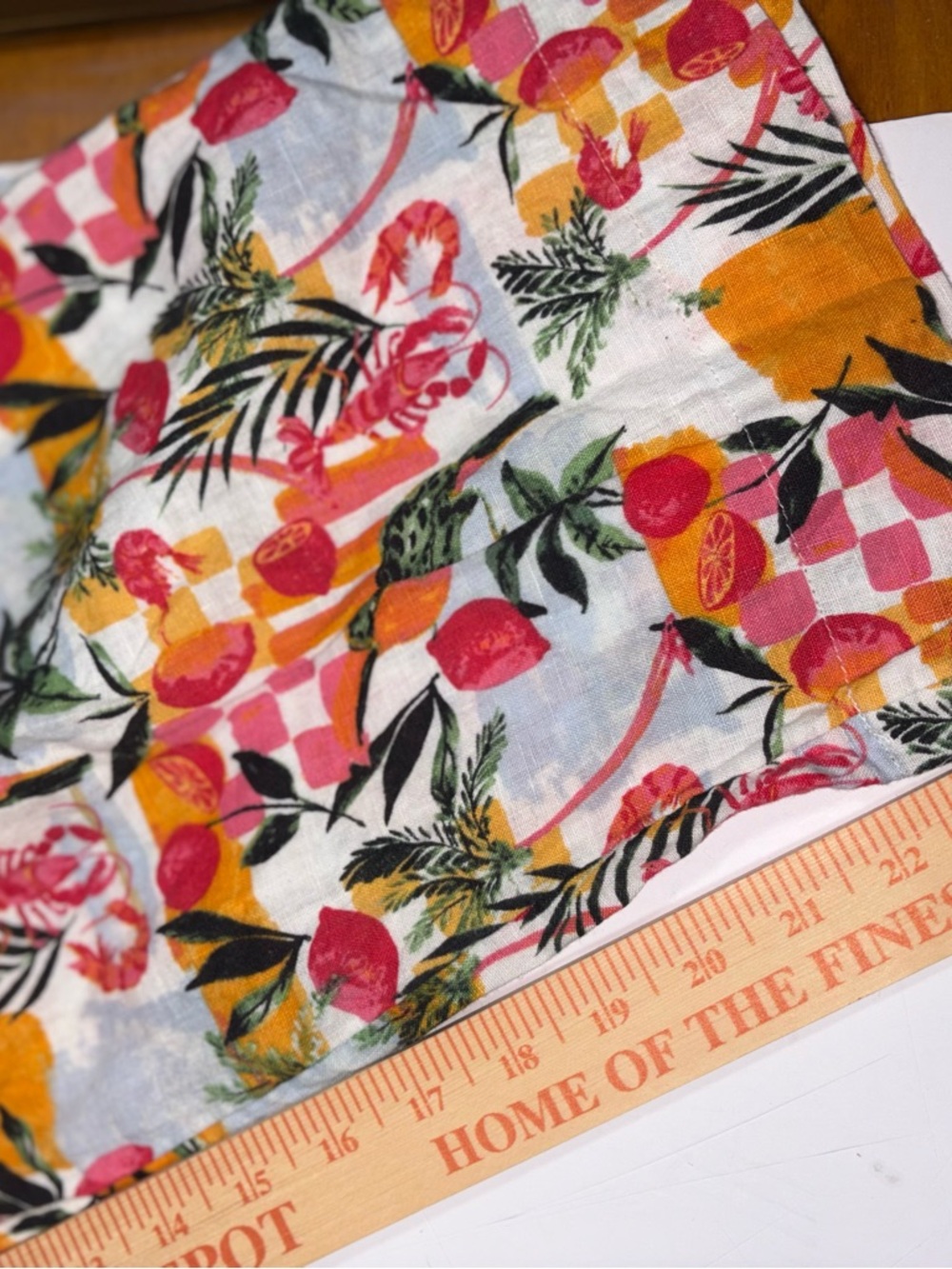 C&C California 100% linen wide-leg tropical linen pants medium - Picture 7 of 12